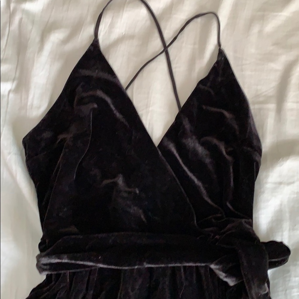 Express velvet jumpsuit